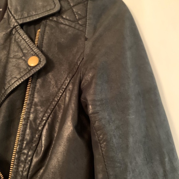 Genuine soft leather Moto jacket - Picture 3 of 11